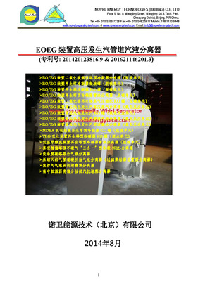 EOEG高压发生汽管道汽液分离器