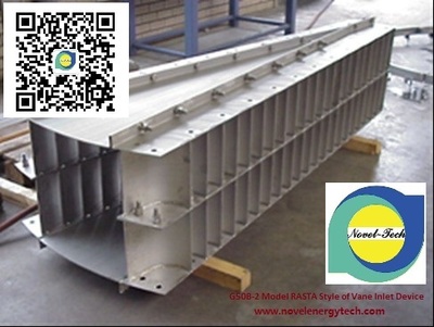 G50B-2 Model RASTA Style of Feather vane Inlet Device.    G50B-2型RASTA式样之羽叶分离总成